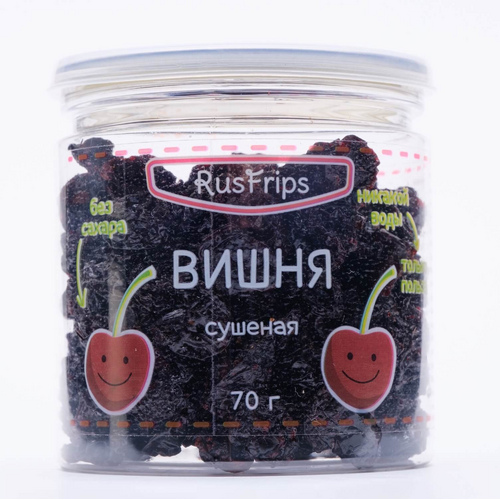 Сушеная вишня без косточек, 70г